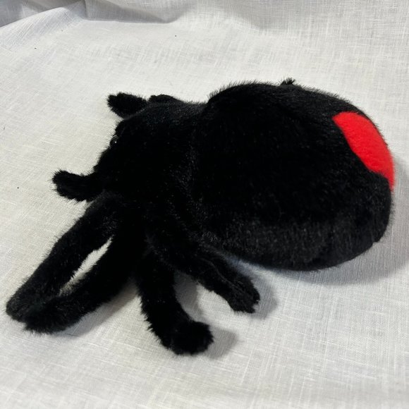 Black Widow Spider Stuffed Plush Toy 9in New - Picture 1 of 5